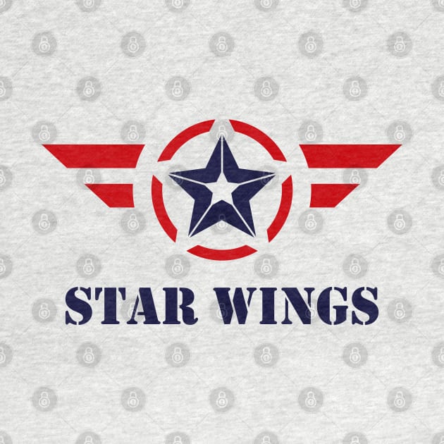 Red Star Wings Emblem Logo by RageRabbit